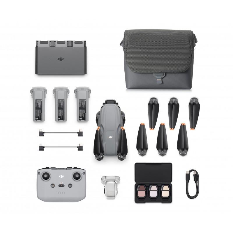 DJI Air 3s 4 Rotoren Quadrocopter 50 MP 3840 x 2160 Pixel 4276 mAh Grau