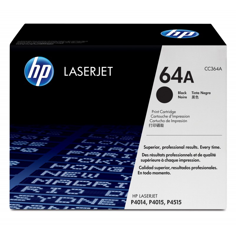 HP 64A Black Original LaserJet Toner Cartridge