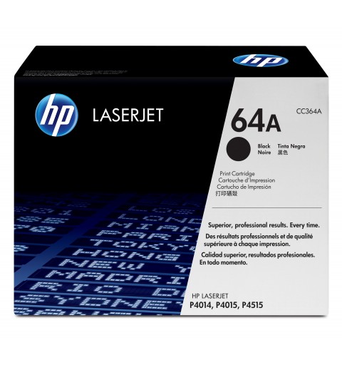 HP 64A Black Original LaserJet Toner Cartridge