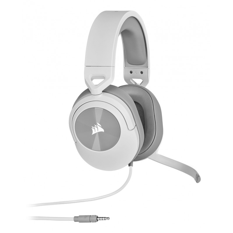 Corsair HS55 STEREO Auricolare Cablato A Padiglione Gaming Bianco