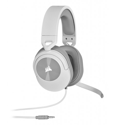 Corsair HS55 STEREO Auricolare Cablato A Padiglione Gaming Bianco