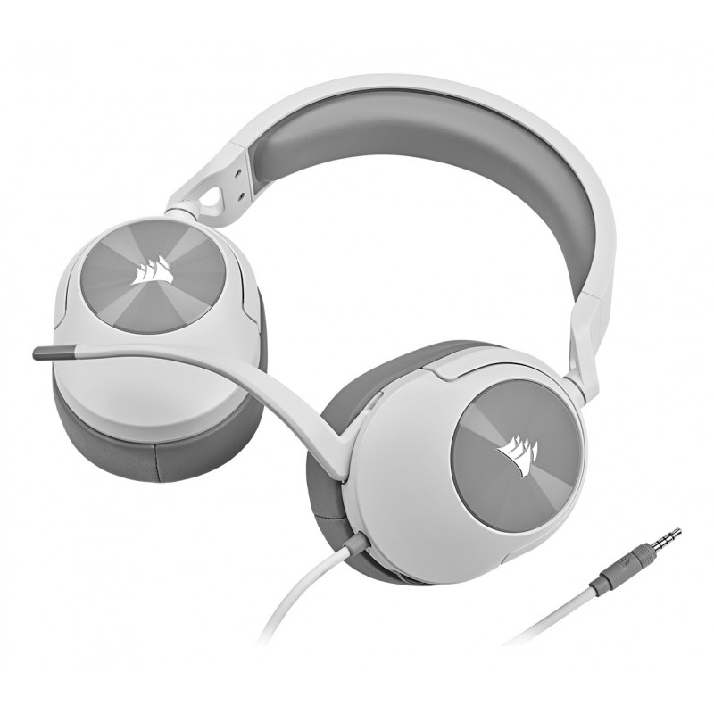 Corsair HS55 STEREO Auricolare Cablato A Padiglione Gaming Bianco