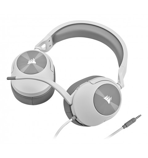 Corsair HS55 STEREO Auricolare Cablato A Padiglione Gaming Bianco