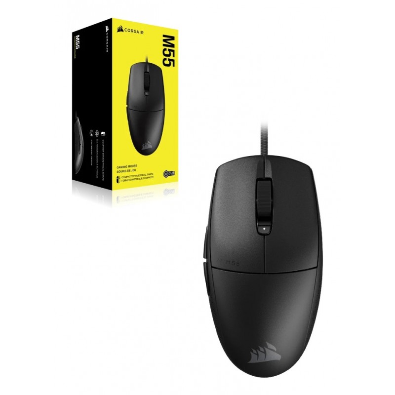 Corsair M55 ratón Juego mano derecha USB tipo A Óptico 16000 DPI