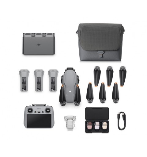 DJI Air 3s Fly More Combo 4 Rotoren Quadrocopter 50 MP 3840 x 2160 Pixel 4276 mAh Grau