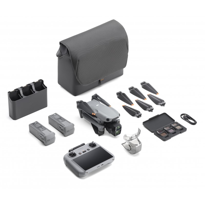 DJI Air 3s Fly More Combo 4 Rotoren Quadrocopter 50 MP 3840 x 2160 Pixel 4276 mAh Grau