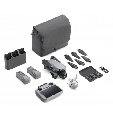 DJI Air 3s Fly More Combo 4 Rotoren Quadrocopter 50 MP 3840 x 2160 Pixel 4276 mAh Grau