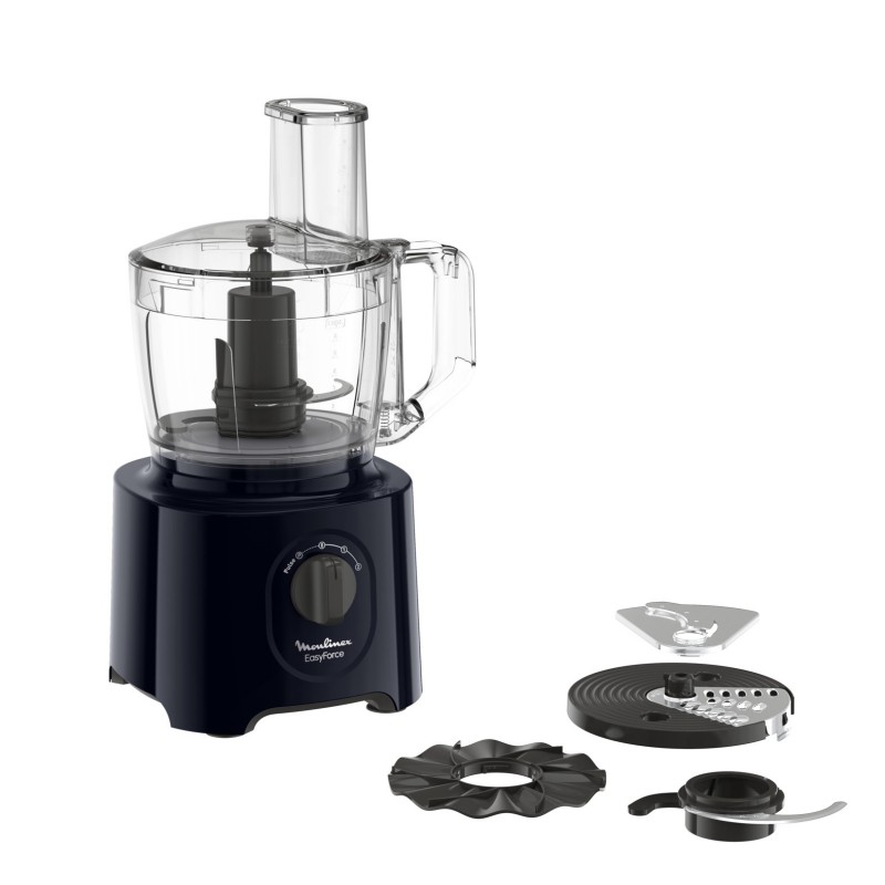 Moulinex FP242810 food processor 800 W 2.4 L Black, Transparent