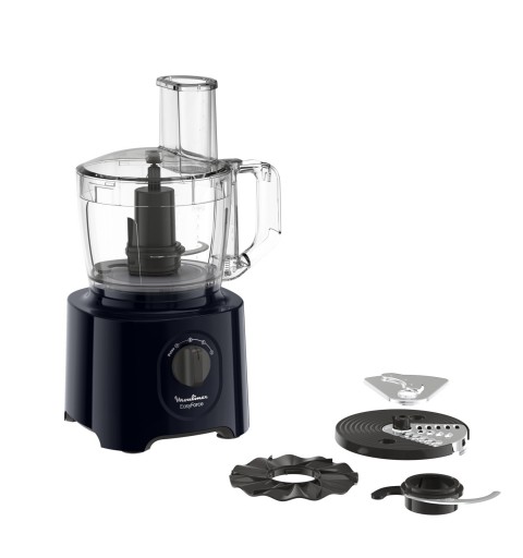 Moulinex FP242810 food processor 800 W 2.4 L Black, Transparent