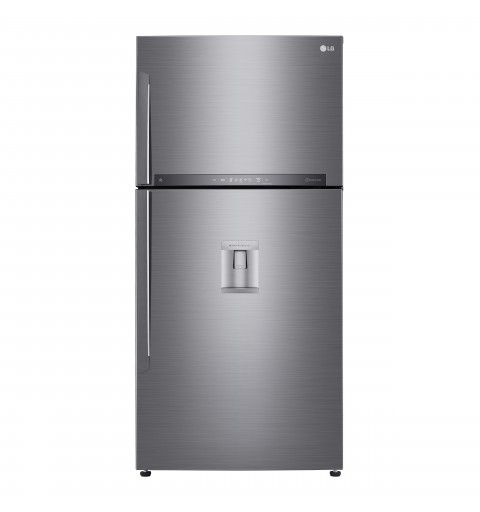 LG GTF916PZPED Frigorifero doppia porta maxi, Classe E, 592L, Wi-Fi, Dispenser acqua, Inox