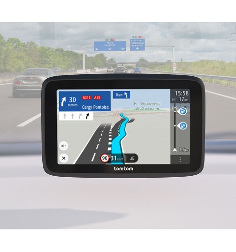 TomTom GO Classic navigateur Fixé 17,8 cm (7") Écran tactile Noir