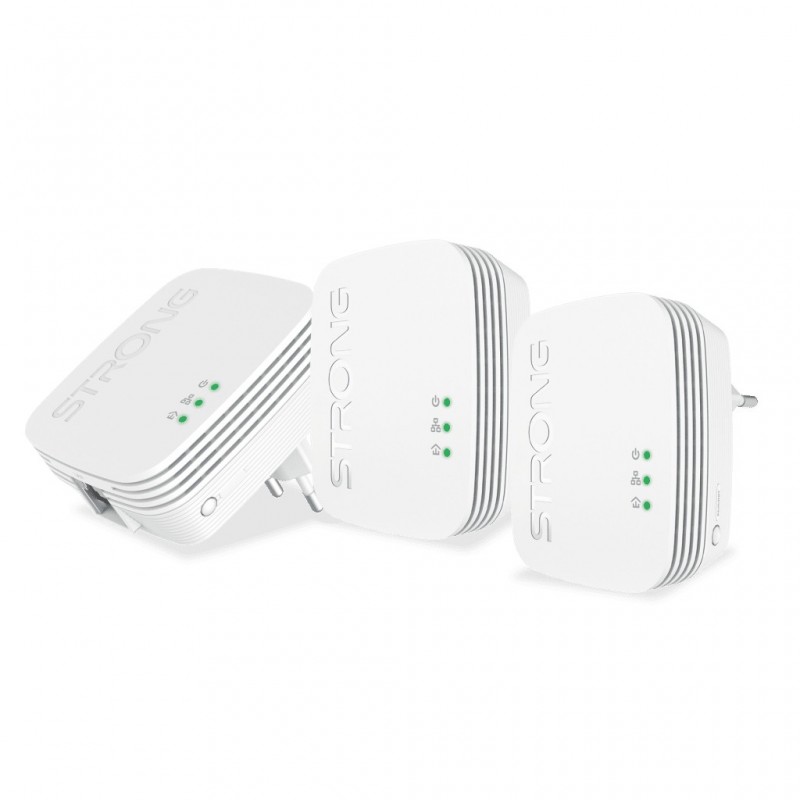 Strong Powerline 600 Triple Pack Mini 600 Mbit s Ethernet Blanco 3 pieza(s)