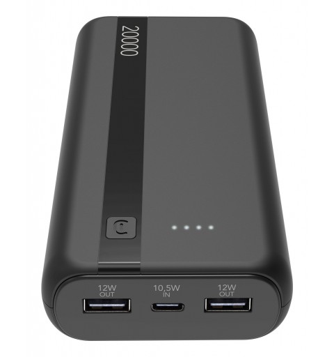 Cellularline PBENTRY20000K power bank Lithium-Ion (Li-Ion) 20000 mAh Black