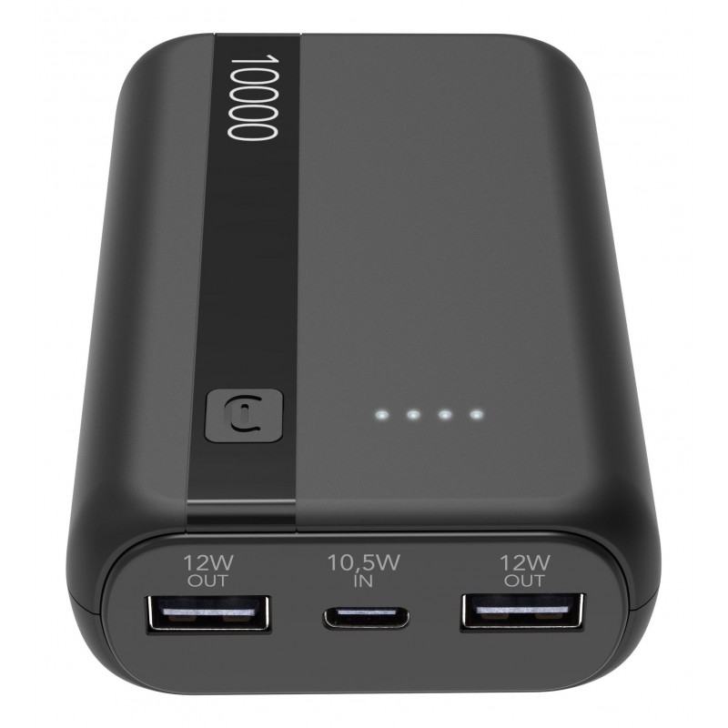 Cellularline PBENTRY10000K Powerbank Lithium-Ion (Li-Ion) 10000 mAh Schwarz