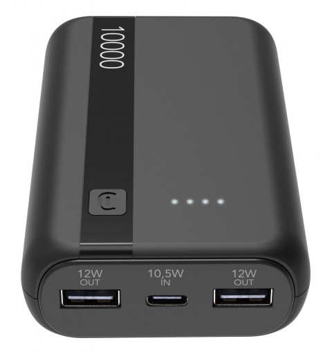 Cellularline PBENTRY10000K Powerbank Lithium-Ion (Li-Ion) 10000 mAh Schwarz