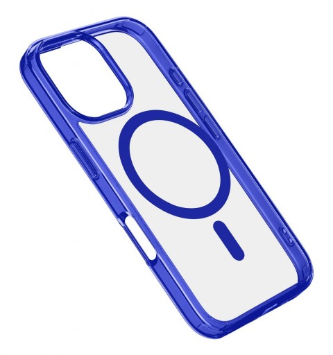 Cellularline Iconic Mag - iPhone 16 Pro Transparent case with colored edges compatible with Magsafe ecosystem