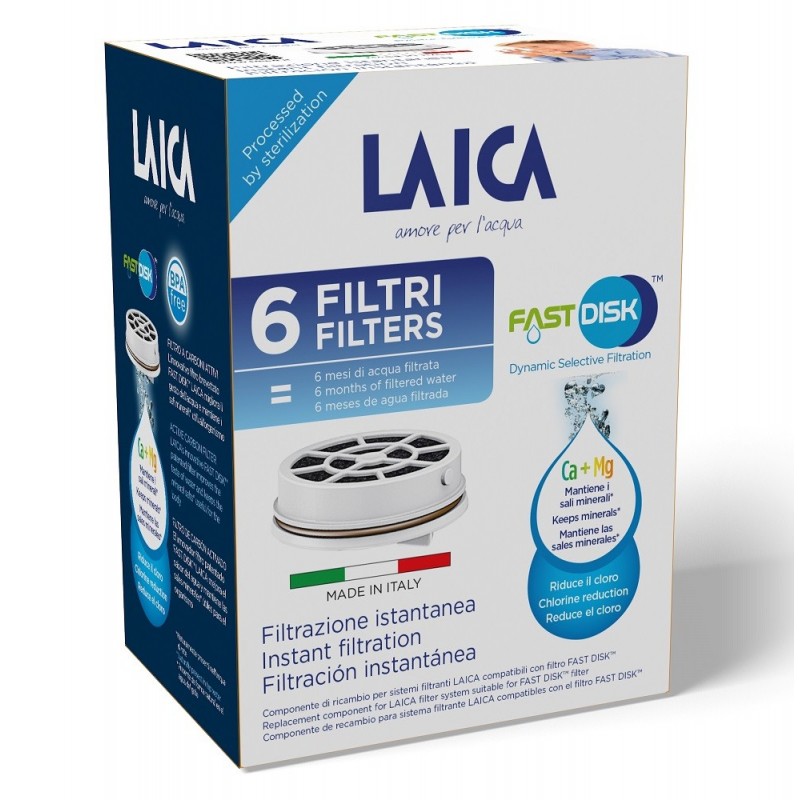 Laica Fast Disk Cartouche de filtre à eau 6 pièce(s)