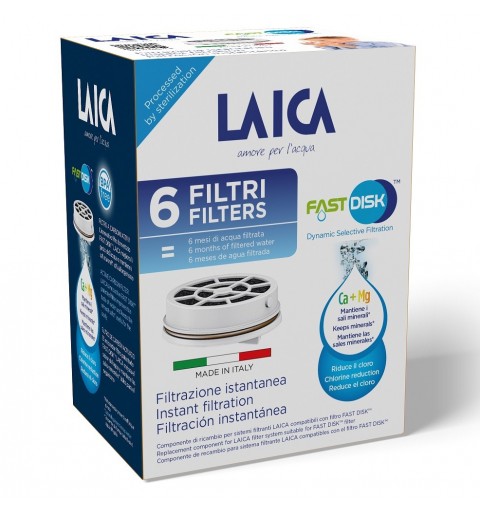 Laica Fast Disk Cartouche de filtre à eau 6 pièce(s)