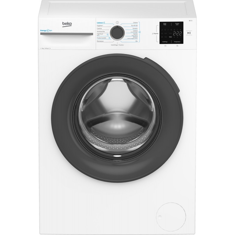 Beko b300 BMWU3721A Lavatrice EnergySpin 7Kg Slim, Classe A, 1200 giri