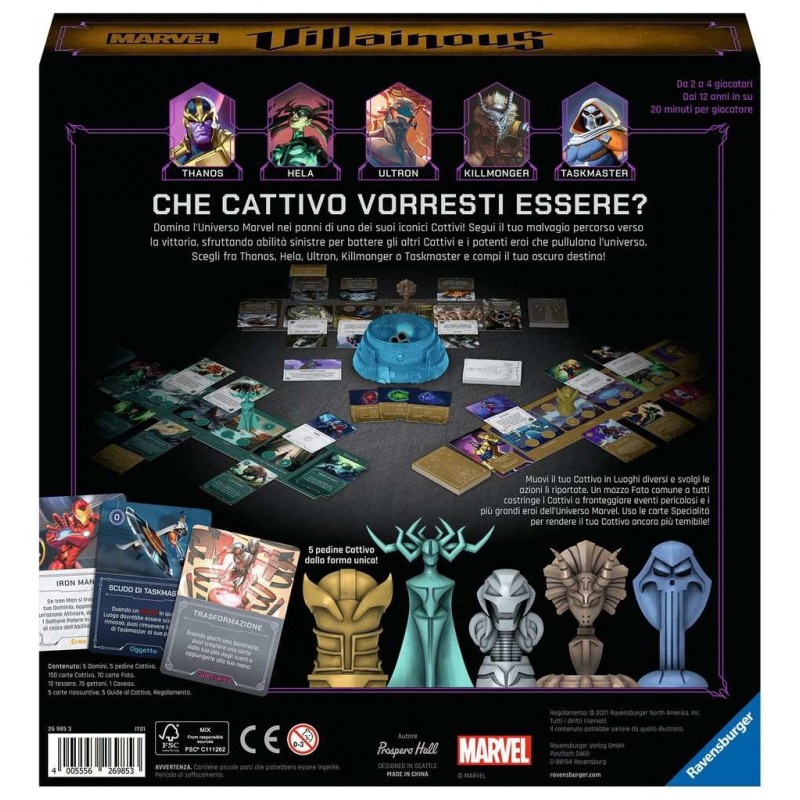 Ravensburger Marvel Villainous Gioco da tavolo Strategia