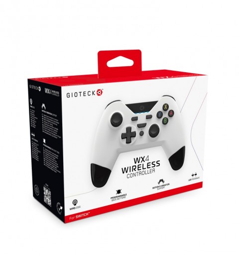 Gioteck WX4NSW-37-MU periferica di gioco Nero, Bianco Bluetooth Joystick Nintendo Switch