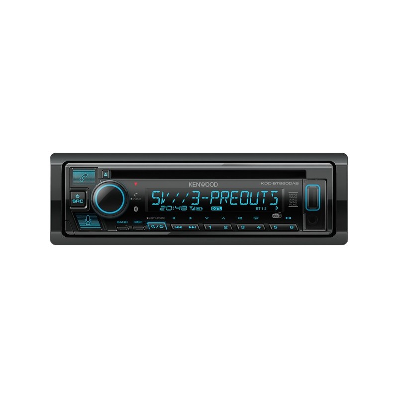 Kenwood Electronics KDC-BT960DAB Black 2000 W Bluetooth