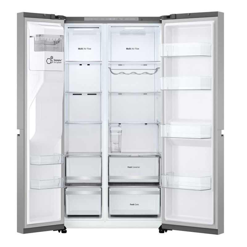 LG GSLE81PYBC side-by-side refrigerator Freestanding 628 L C Silver