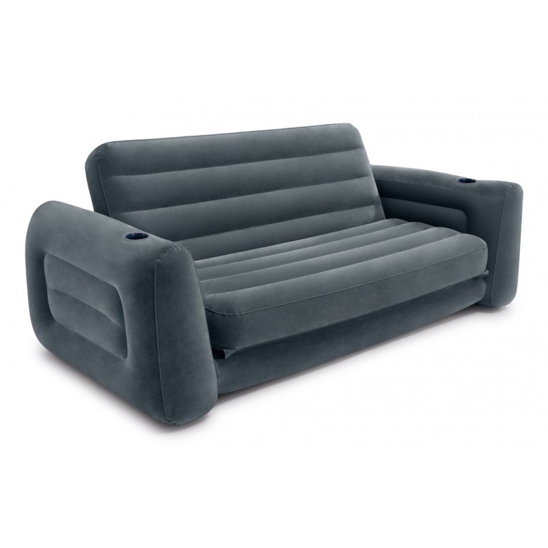 Intex Pull-Out Sofa canapé gonflable Gris PVC