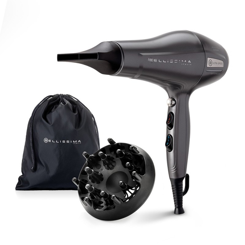 Bellissima 11859 hair dryer 2200 W Grey, Silver