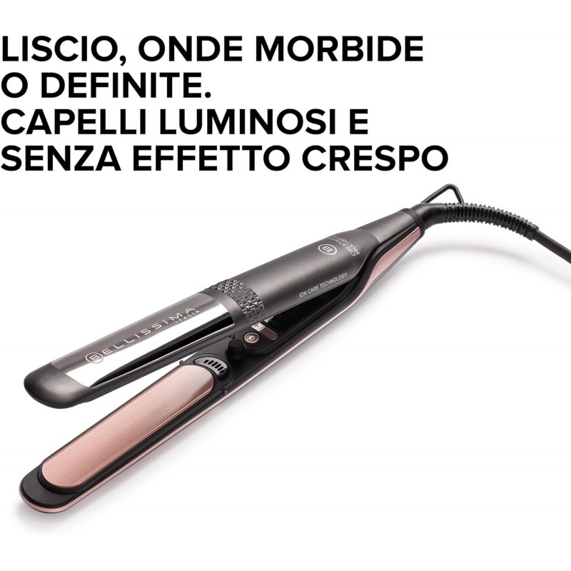 Bellissima Creativity Multistyle Plancha de pelo Caliente Negro, Rosa 2 m