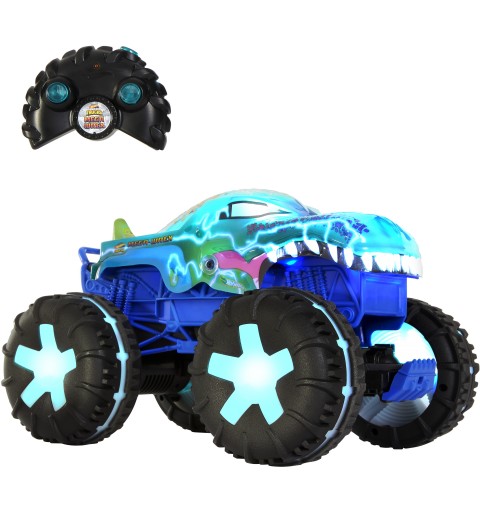 Hot Wheels Monster Trucks Mega-Wrex Alive In Scala 1 15, Veicolo Radiocomandato, Radiocomando Alimentato A Batteria Con Luci E