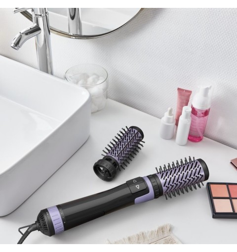 Rowenta Brush Activ Heißluftbürste Warm Schwarz, Violett 1000 W 1,8 m