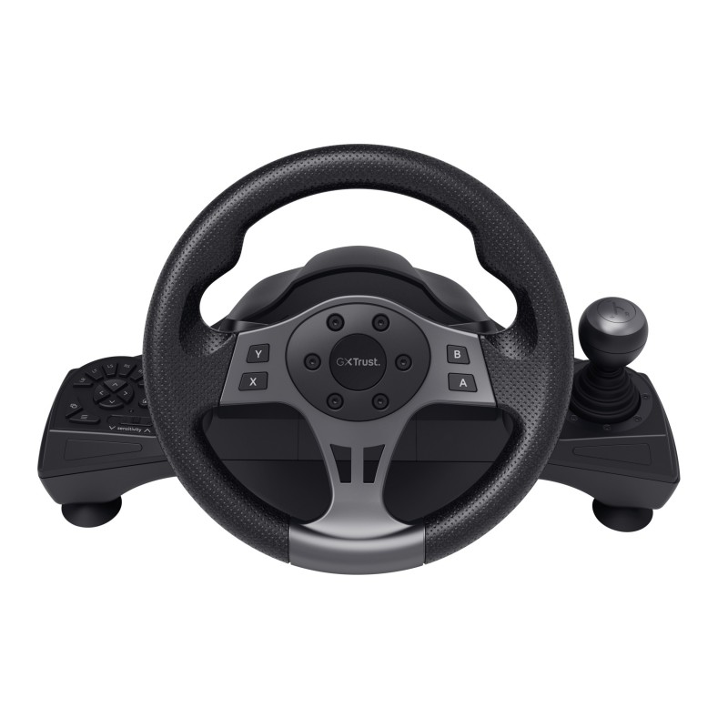 Trust GXT 289 Movi Black USB Steering wheel + Pedals Nintendo Switch, PlayStation 4, Xbox One S, Xbox One X, Xbox Series S,