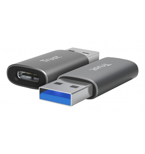 Trust Calyx USB Type-C USB Typ-A Grau