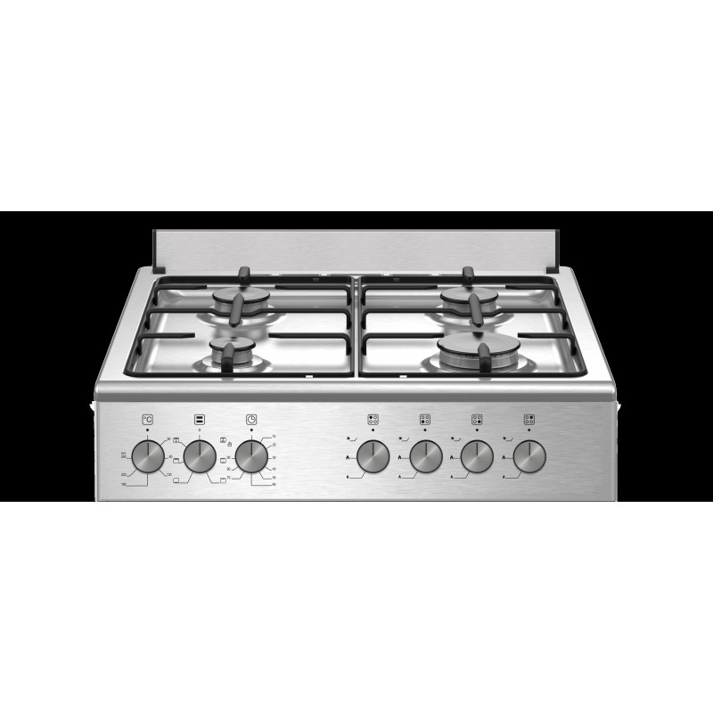 Bertazzoni La Germania SE664EX 24 Cocina independiente A Eléctrico Encimera de gas Acero inoxidable