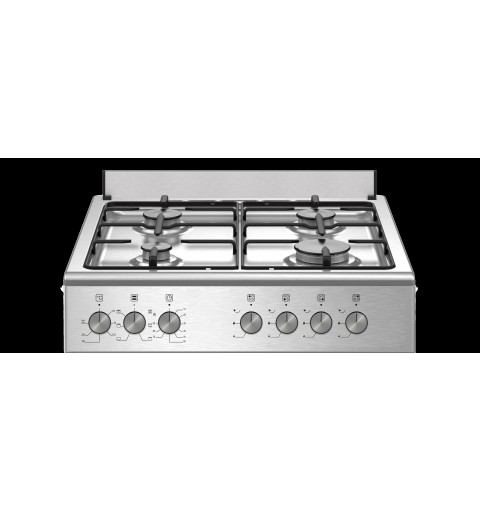 Bertazzoni La Germania SE664EX 24 Cocina independiente A Eléctrico Encimera de gas Acero inoxidable