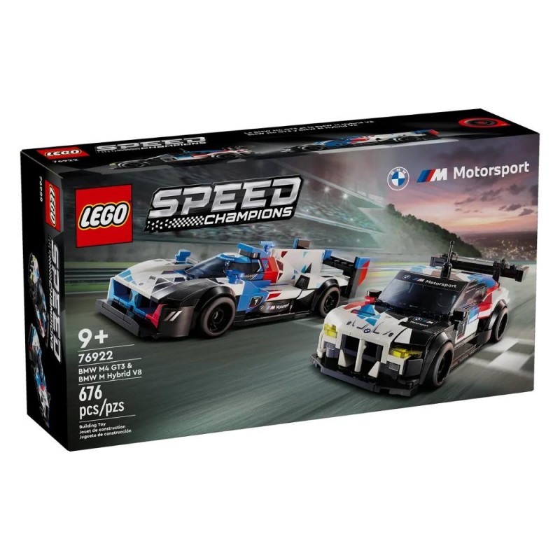 LEGO Auto da corsa BMW M4 GT3 e BMW M Hybrid V8 - 76922