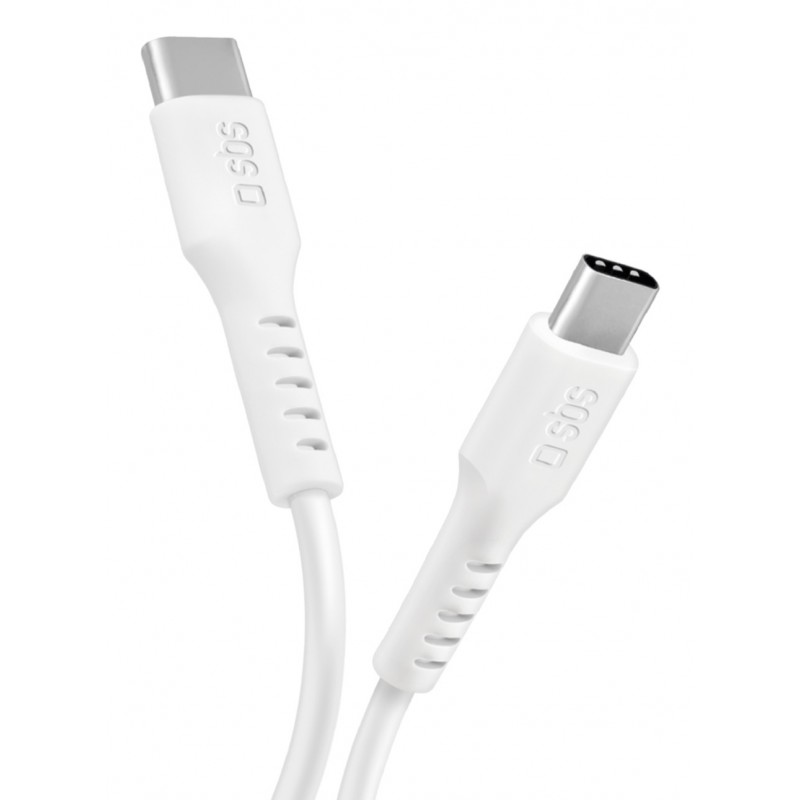 SBS TECABLETCC10W câble USB USB 2.0 1 m USB C Blanc