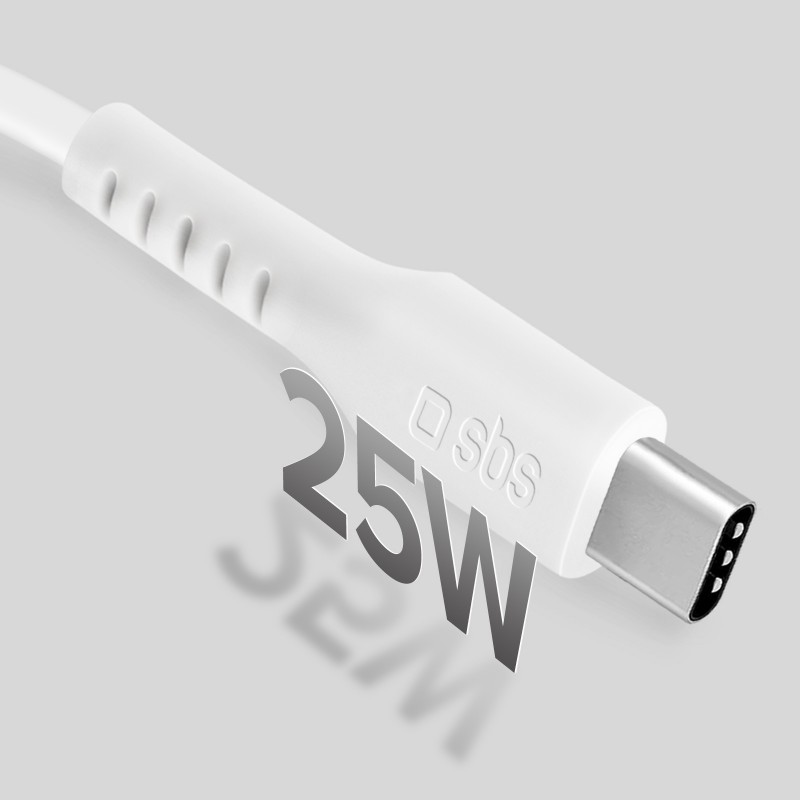 SBS TECABLETCC10W câble USB USB 2.0 1 m USB C Blanc