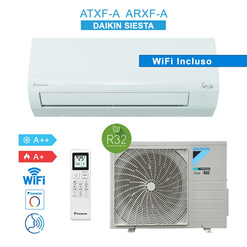 Daikin ATXF50A ARXF50A Aire Acondicionado 18000BTU 5KW WiFi INCLUIDO Siesta Pro Era 2024 A++/A+ Inverter R32