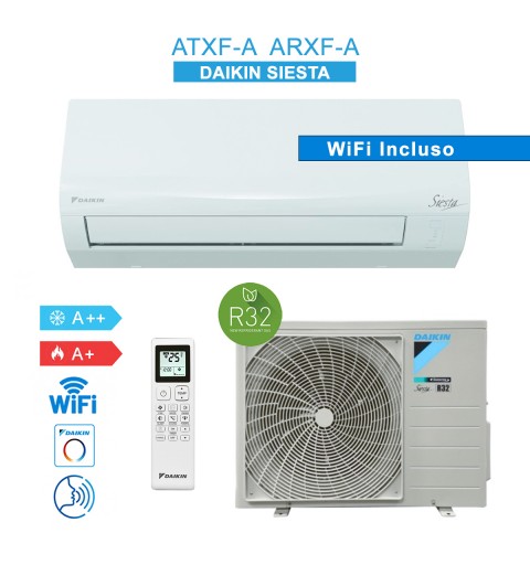 Daikin ATXF50A ARXF50A Air Conditioner 18000BTU 5KW WiFi INCLUDED Siesta Pro Era 2024 A++/A+ Inverter R32