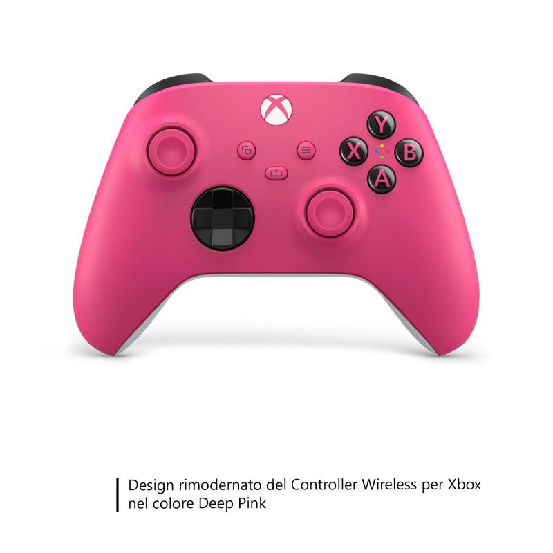 Microsoft Controller Wireless per Xbox - Deep Pink per Xbox Series X|S, Xbox One e dispositivi Windows