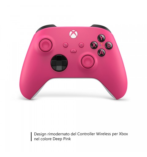 Microsoft Controller Wireless per Xbox - Deep Pink per Xbox Series X|S, Xbox One e dispositivi Windows