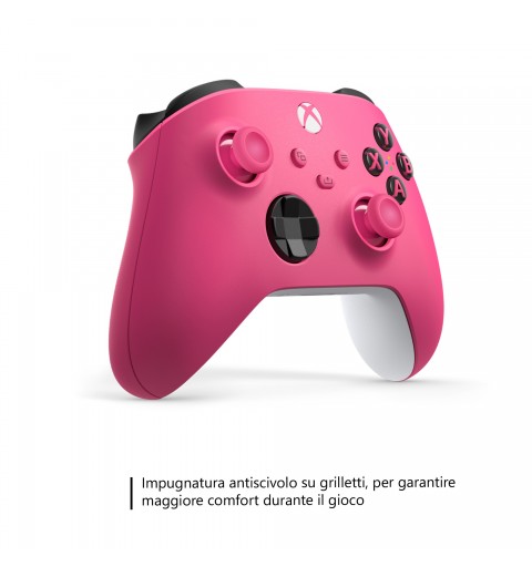 Microsoft Controller Wireless per Xbox - Deep Pink per Xbox Series X|S, Xbox One e dispositivi Windows