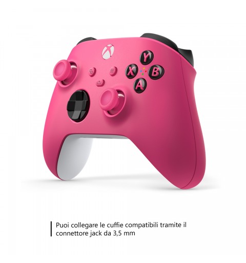 Microsoft Controller Wireless per Xbox - Deep Pink per Xbox Series X|S, Xbox One e dispositivi Windows