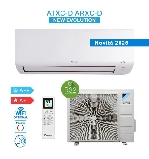 Daikin ATXC35D ARXC35D Air Conditioner 12000BTU 3,5Kw Siesta New Evolution 2025 A++/A+ Inverter Wifi Ready R32 White