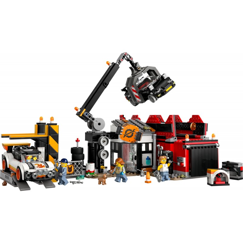 LEGO Schrottplatz mit Autos