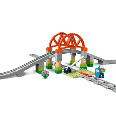 LEGO Eisenbahnbrücke und Schienen – Erweiterungsset