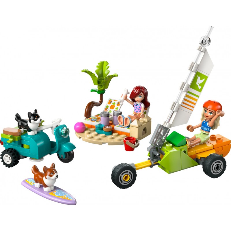 LEGO Avventure canine su windskate e sidecar