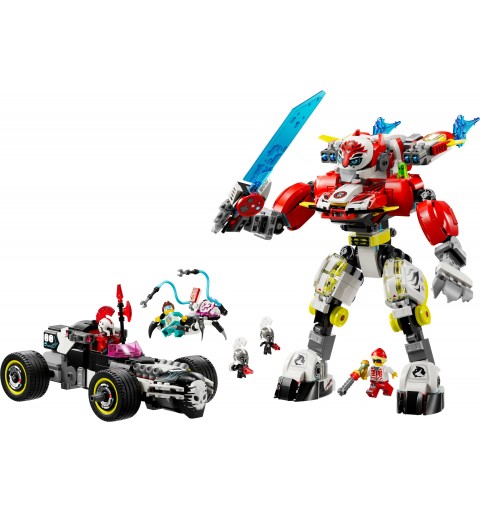 LEGO Cooper's Tiger Mech & Zero's Hot Rod Car